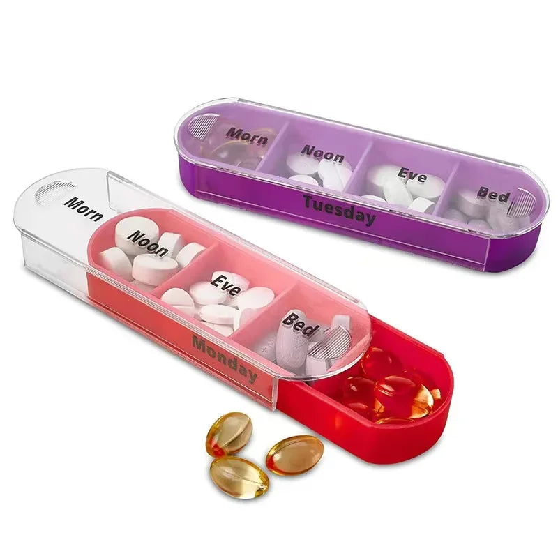 Portable 7-Day Pill Organizer for Easy Daily Use