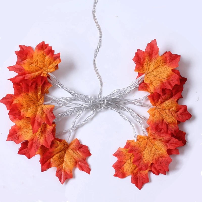Christmas Artificial Maple Leaf Leaves LED Light