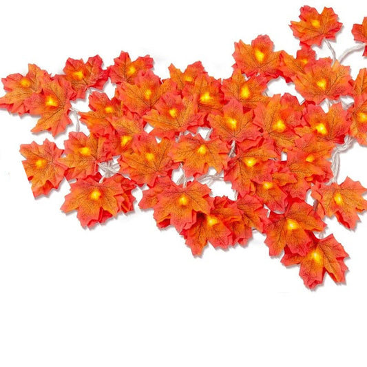 Christmas Artificial Maple Leaf Leaves LED Light