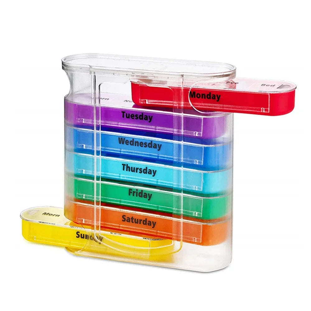Portable 7-Day Pill Organizer for Easy Daily Use