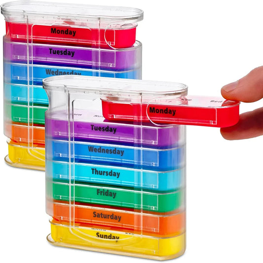Portable 7-Day Pill Organizer for Easy Daily Use