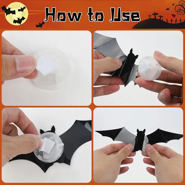 Halloween Glow Bat Stickers