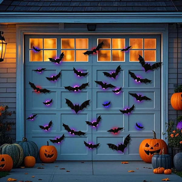 Halloween Glow Bat Stickers